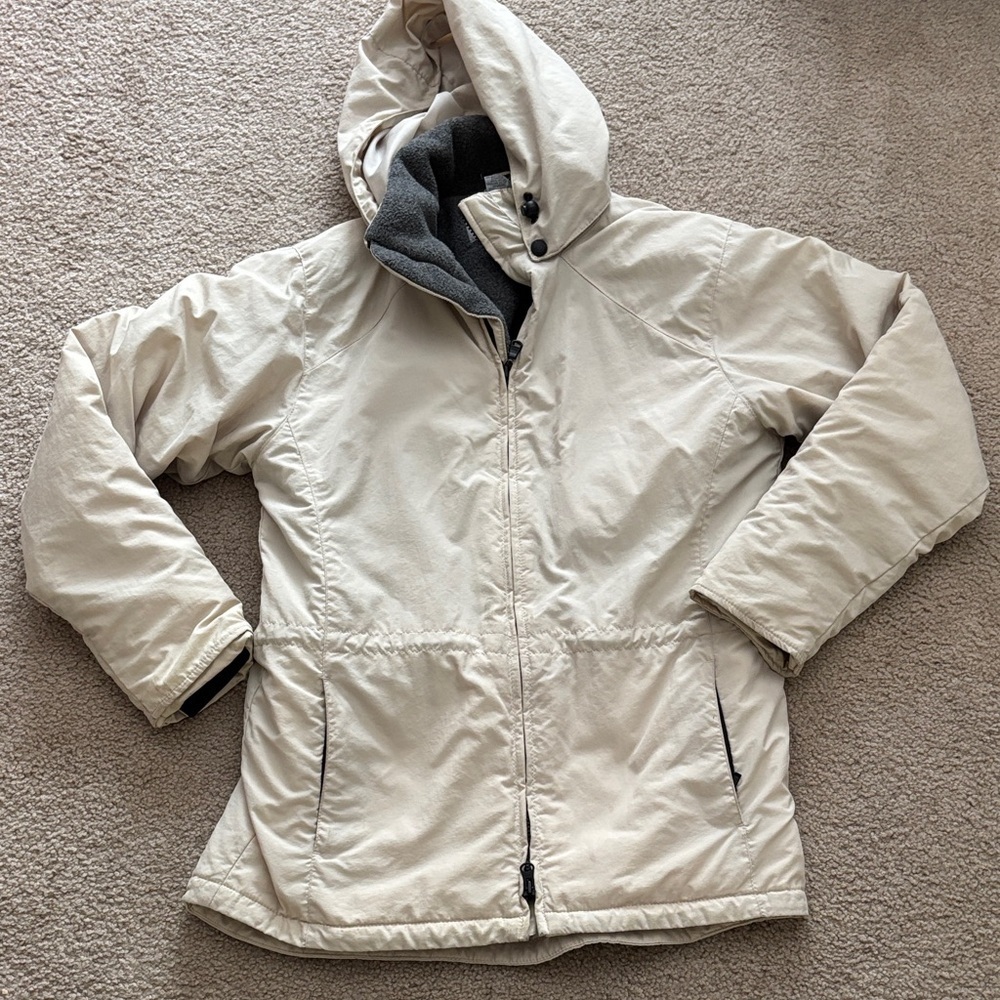 Eddie Bauer Women’s Cream Winter Jacket Size Small